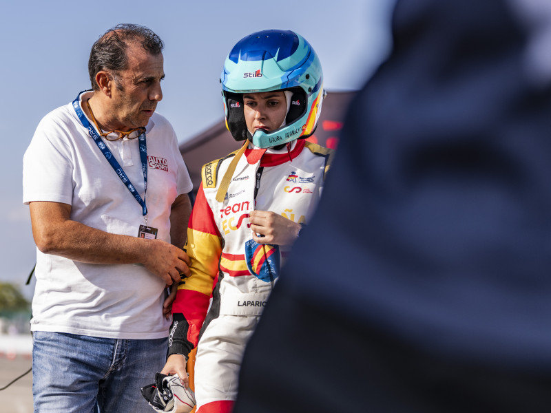 Laura Aparicio en una de sus carreras