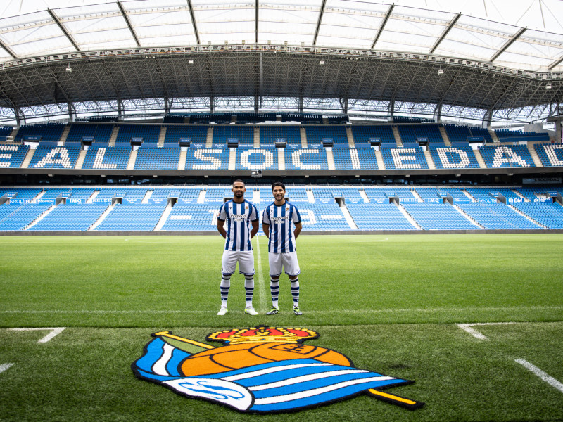 Yangel Herrera y Carlos Soler en Anoeta