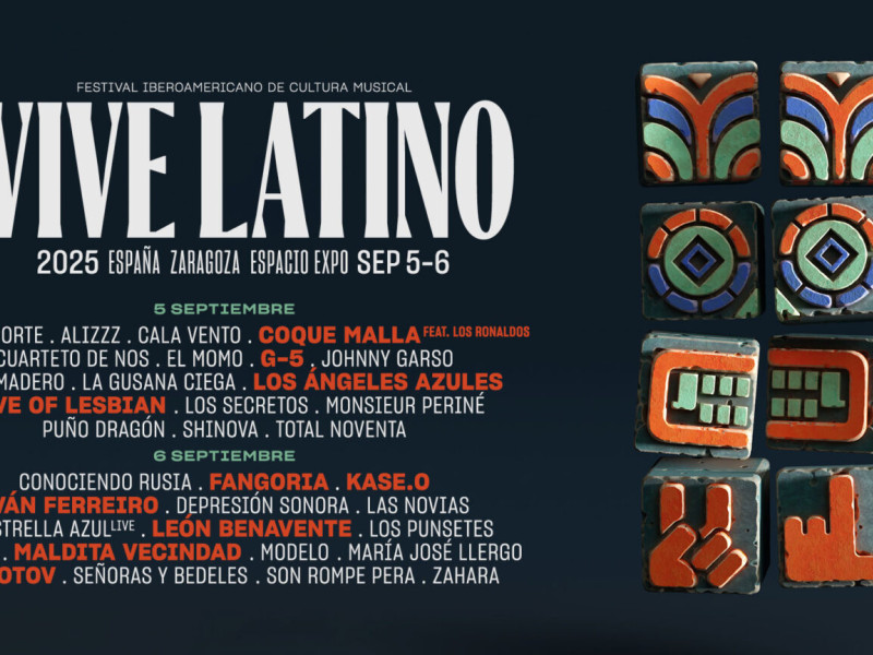 Cartel anunciador del Festival Vive Latino 2025.