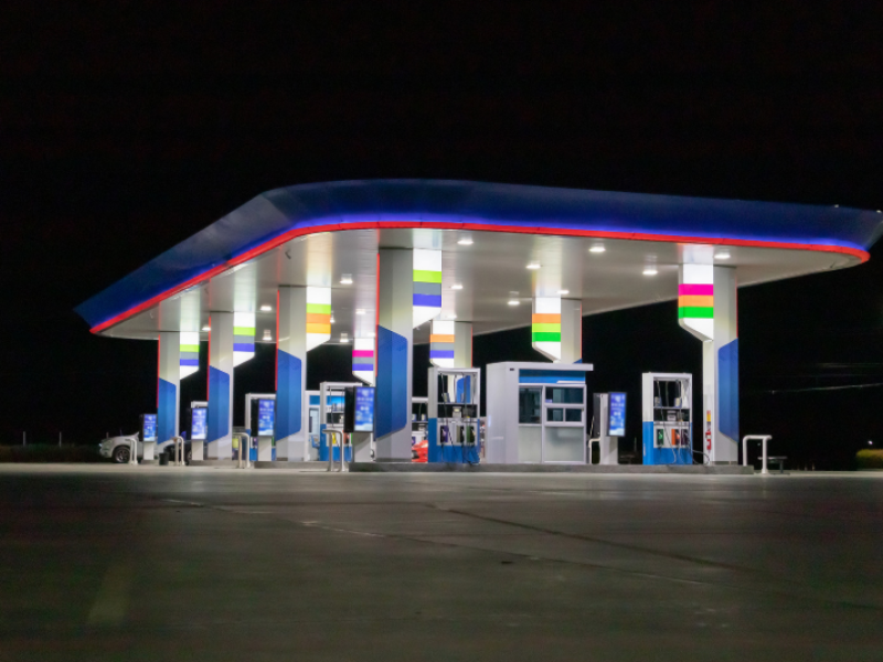 Estación de servicio de gasolina
