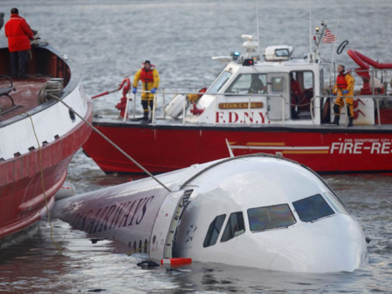Accidente en el río Hudson