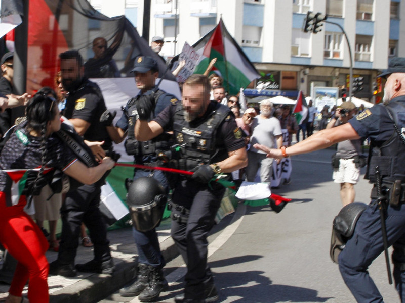 Protestas pro Palestina en la Vuelta a España