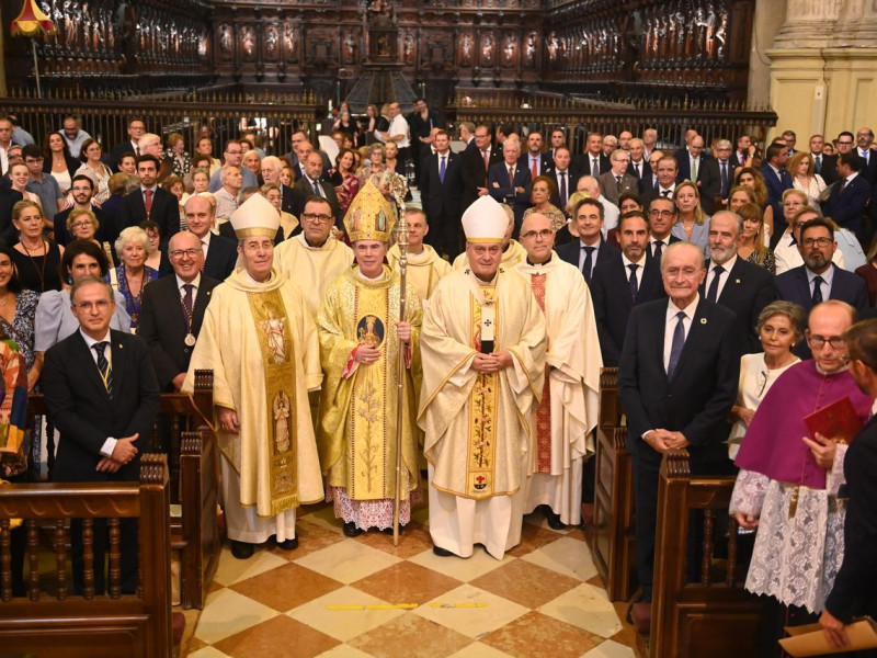 Momento de la misa de Acción de Gracias en la catedral