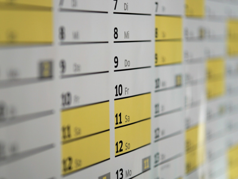 de lunes a viernes, nuestro calendario rinde homenaje al panteón romano