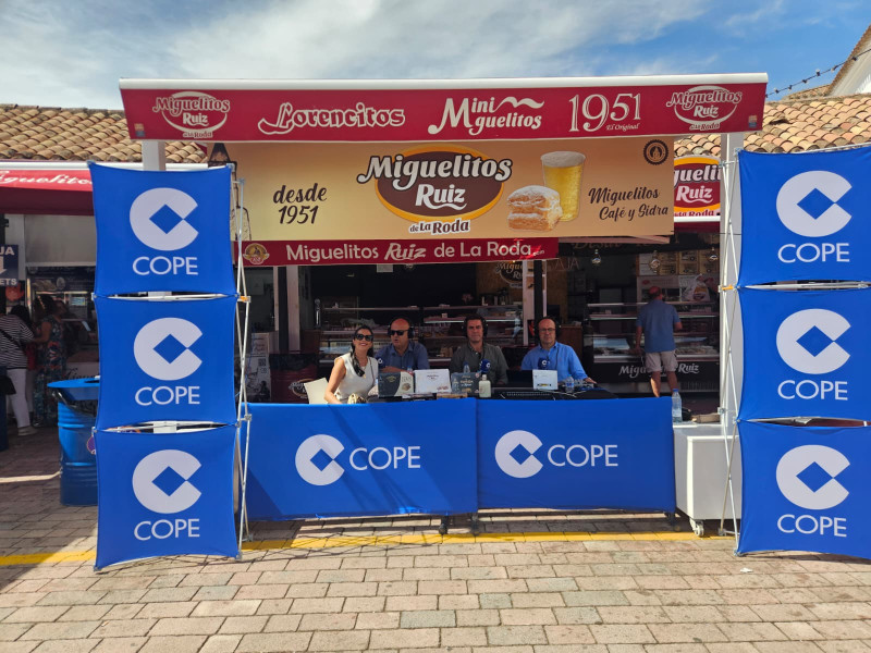 COPE Albacete desde el stand de Miguelitos Ruiz