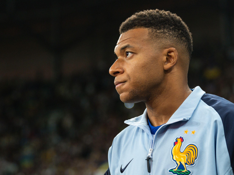 Kylian Mbappé, con Francia