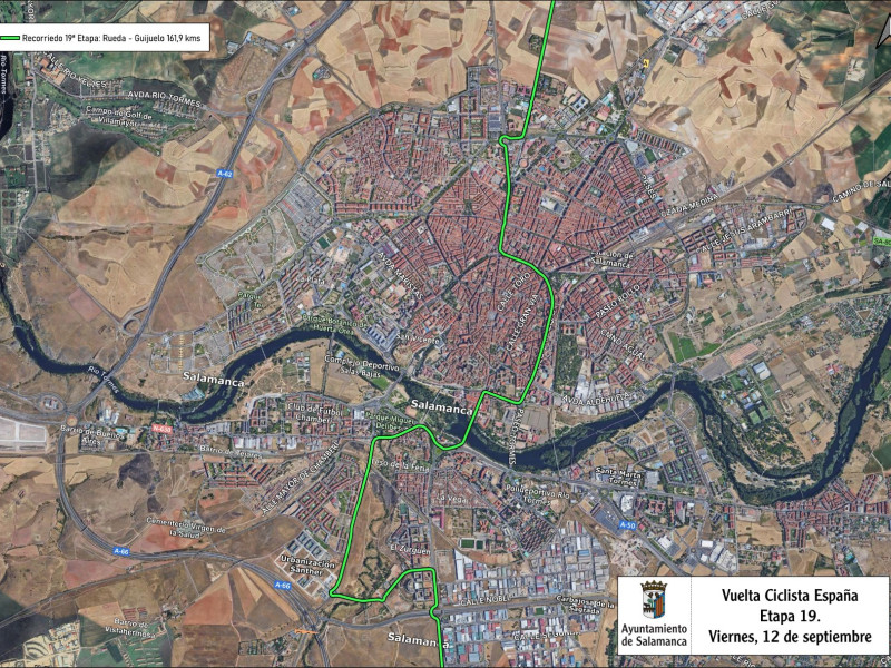 Recorrido Vuelta Ciclista España en Salamanca