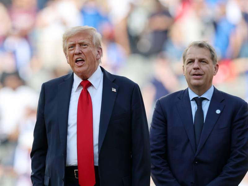 Donald Trump junto a Todd Boehly, dueño del Chelsea, en la final del Mundial de Clubes.
