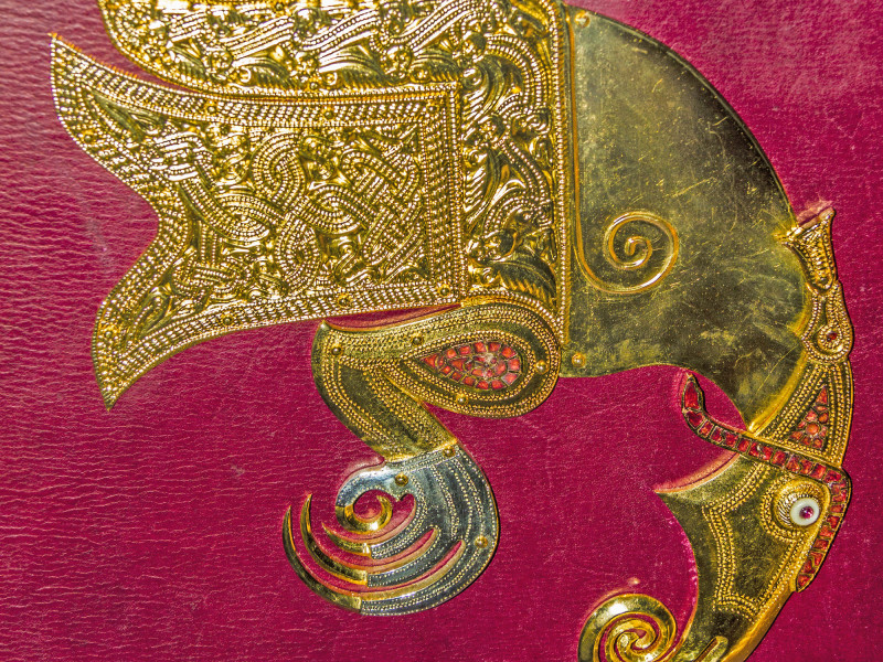 G08TXN Anglo Saxon Elephant Brooch Sutton Hoo Surrey UK. Image shot 08/2013. Exact date unknown.