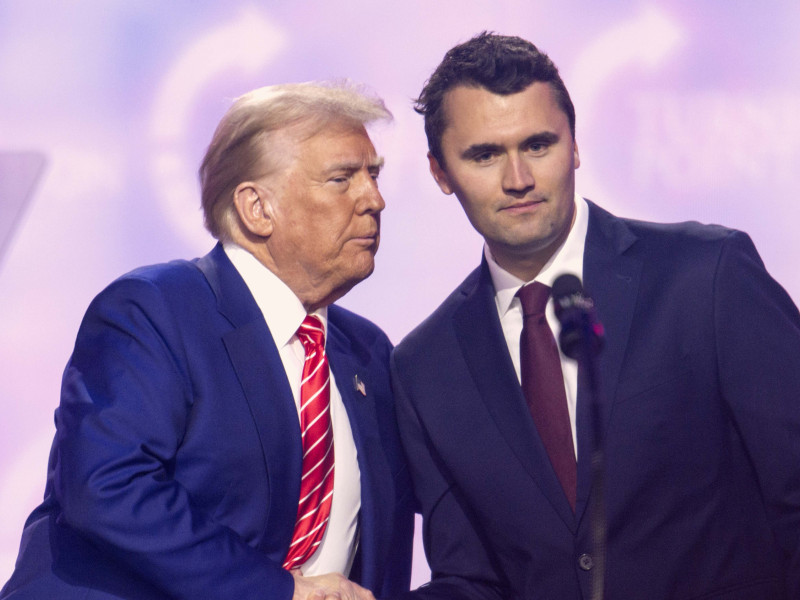 Donald Trump y Charlie Kirk