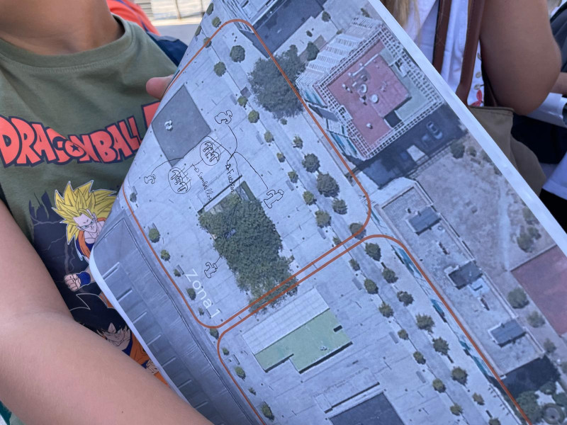 Los alumnos han utilizado mapas para hacer sus propuestas