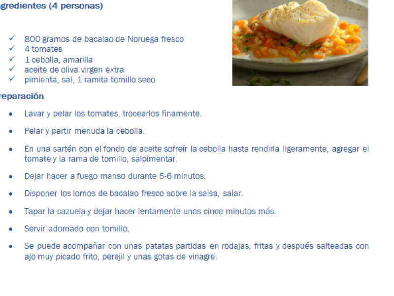Una de las recetas con salmón de Noruega