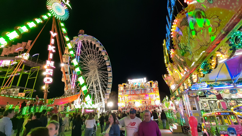 Recinto ferial del Huerto de la Rueda durante la feria de septiembre