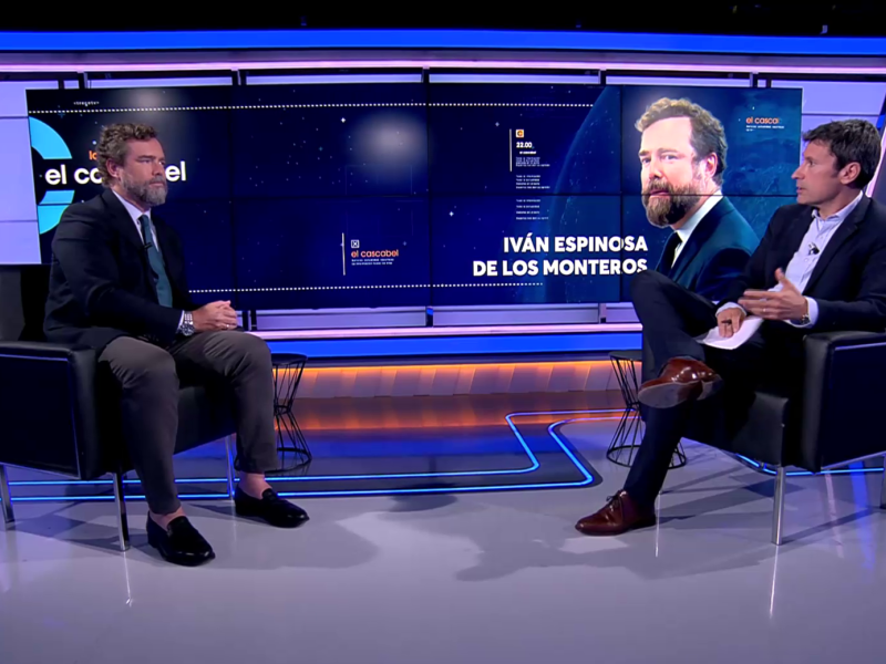 Entrevista a Iván Espinosa de los Monteros en El Cascabel de TRECE