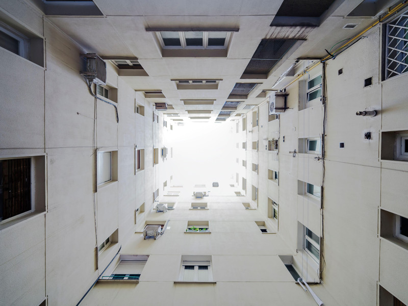 Interior de una comunidad de vecinos