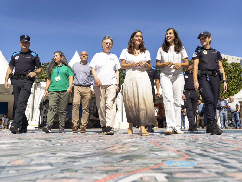 La alcaldesa de A Coruña, Inés Rey, en la presentación de la Semana Europea de la Movilidad 2025