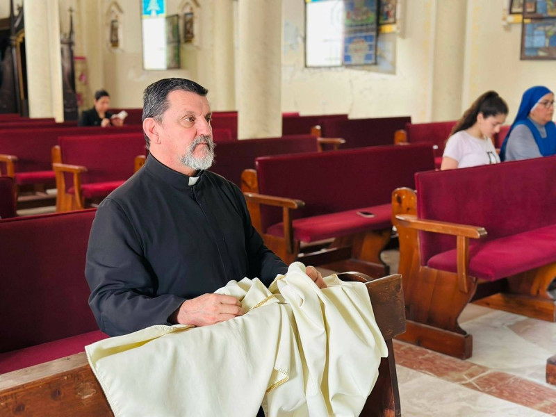 Padre Carlos Ferrero en Gaza