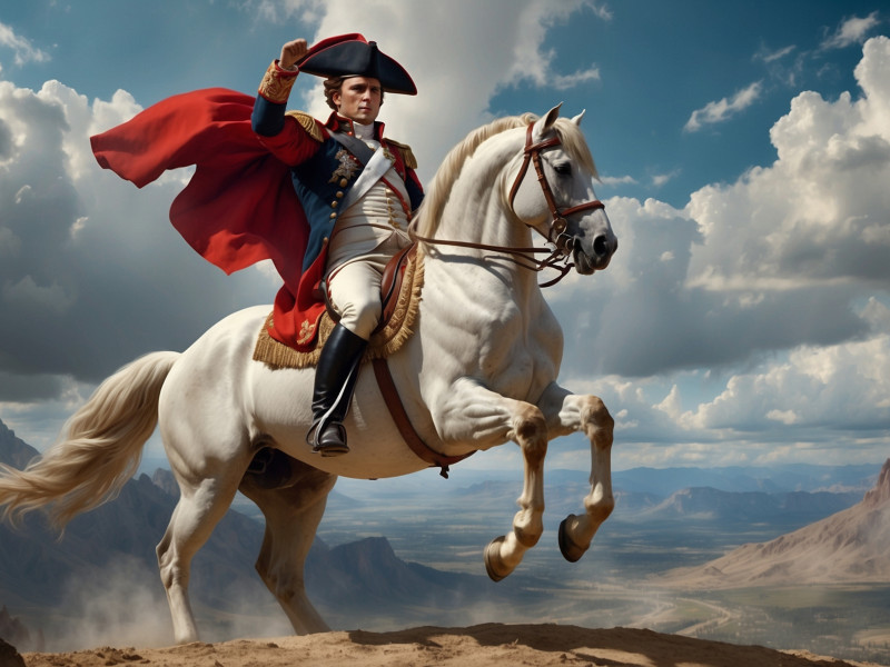 Retrato ecuestre de Napoleón Bonaparte