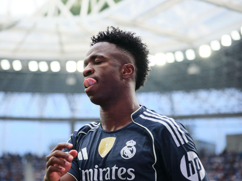 Vinicius Junior (Vini Jr) durante el partido Real Sociedad vs Real Madrid