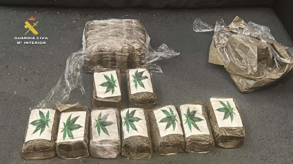 La Guardia Civil desmantela un punto de venta de droga en una vivienda de Villamediana de Iregua