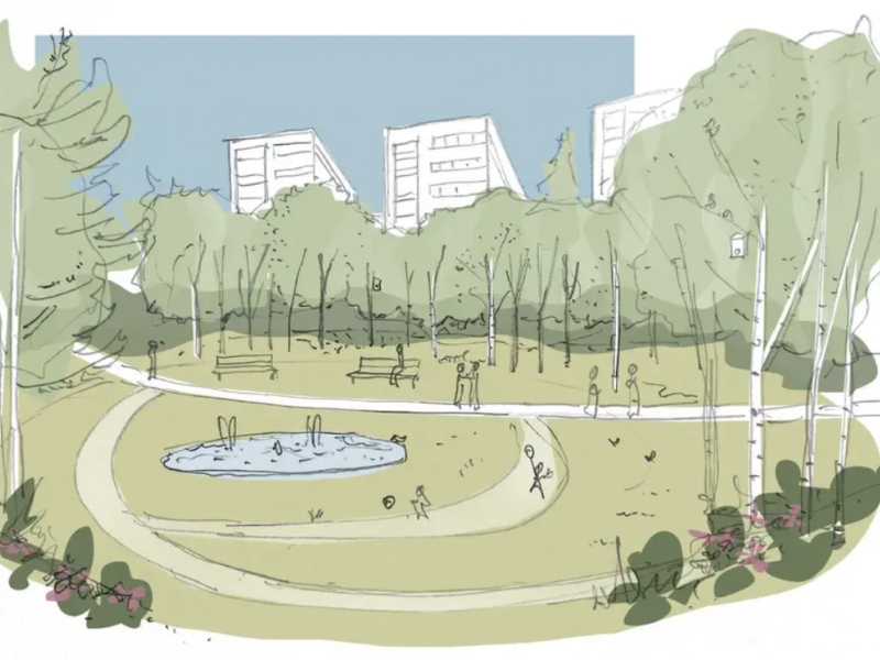 Así será el 'Jardín del HUBU', un gran pulmón verde de 3,5 kilómetros que transformará y conectará la zona entre el hospital y la estación de Burgos