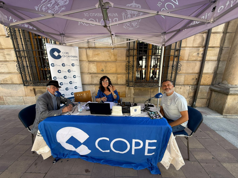 Ángel Manzano, pregonero y Raúl González de Radio MC