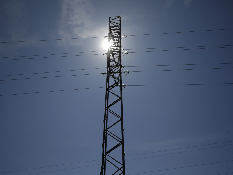 Torre de alta tensión durante el apagón