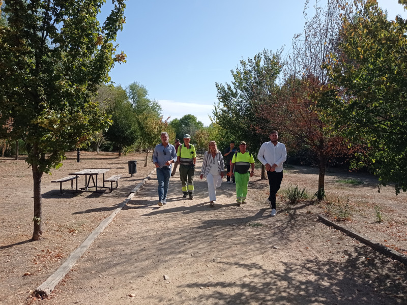 Los responsables municipales han visitado este viernes el Parque para comprobar el resultado