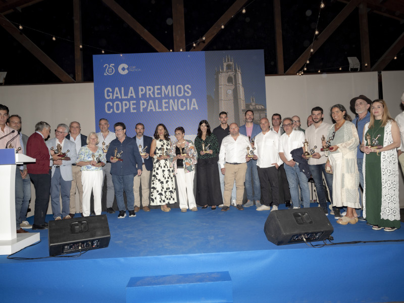 Galardonados en la Gala aniversario 25 años de COPE Palencia