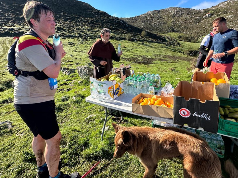 Zona de avituallamiento del Trail Desafío Reliquias-Perdonanza