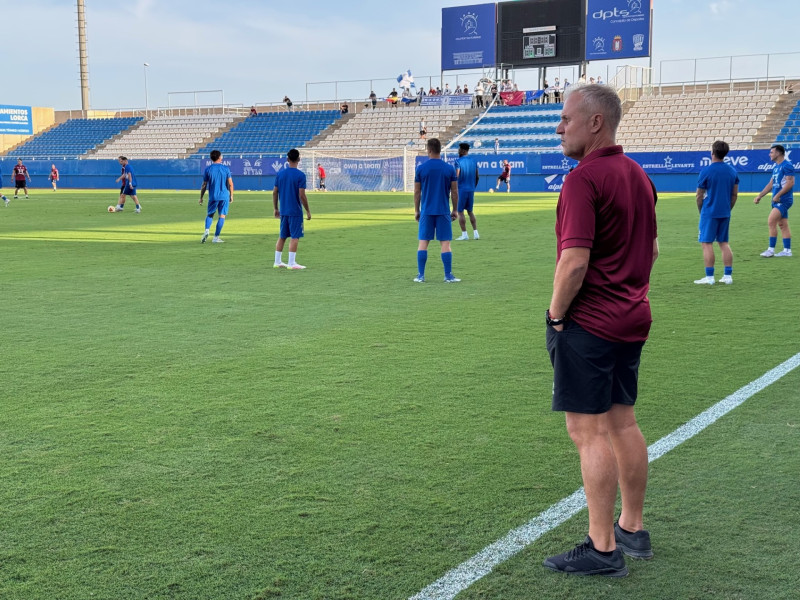 Sebas López, entrenador del CF Lorca Deportiva