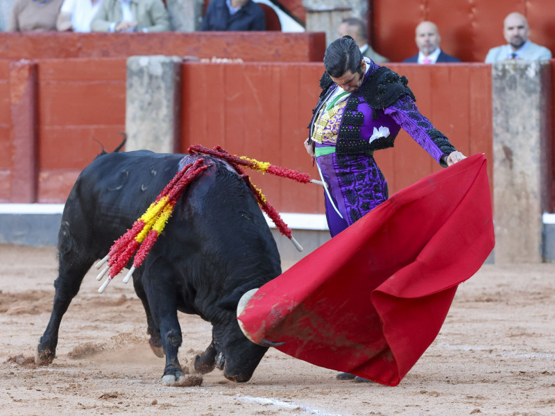 Natural de Morante de la Puebla durante su actuación este domingo en Salamanca