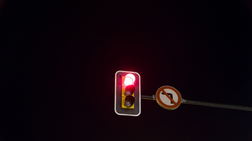 Semáforo en rojo