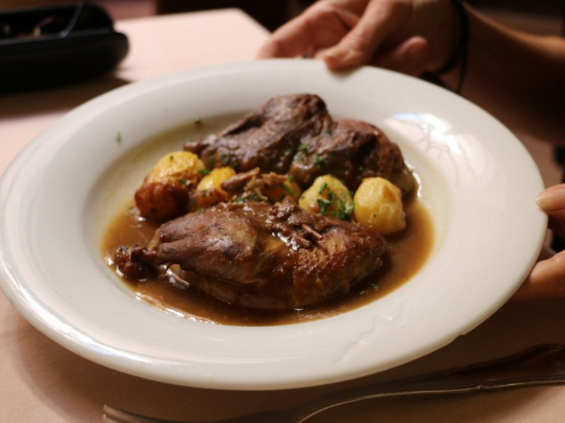 Uno de los platos del antiguo restaurante 'Los Cuatro Tiempos'