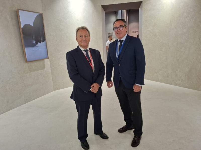 Reunión entre Ismael-Garcia, presidente de ASCER y el presidente del Puerto de Castellón, Rubén Ibáñez