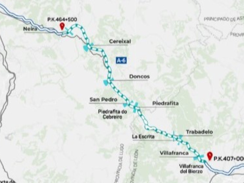 Transportes habilitará desvíos provisionales a través de la carretera Nacional 6