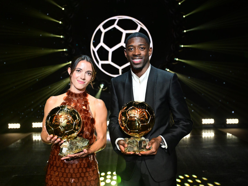 Aitana Bonmatí y Dembele, ganadores del Balón de Oro