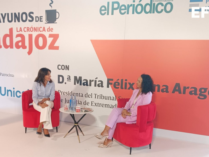 La presidenta del TSJEx, entrevistada
