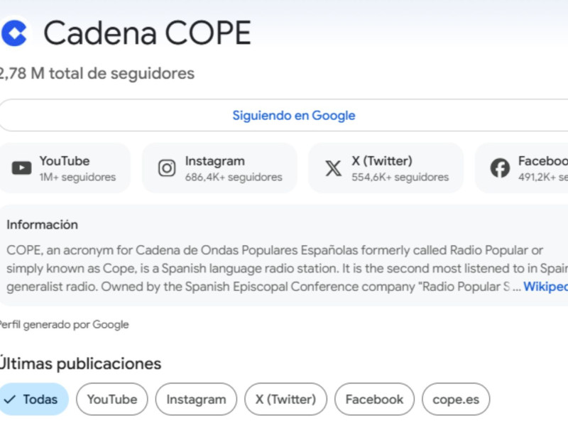 Así puedes seguir a COPE en Google Discover: cómo configurar el buscador de tu móvil paso a paso
