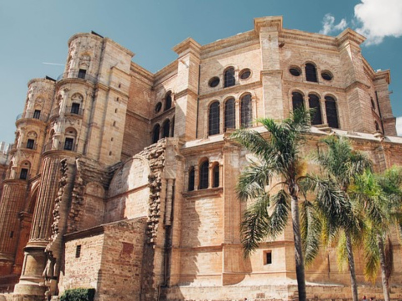 Vista trasera de la Catedral de Málaga
