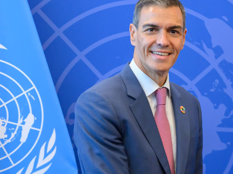 El presidente del Gobierno, Pedro Sánchez