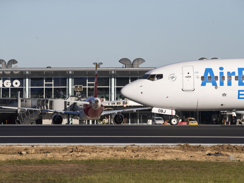 Aeropuerto de Peinador (Vigo), foto de archivo
