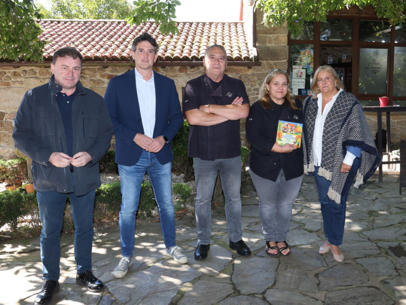 Javier Arias visitou en Monterroso o Pazo de Ludeiro, un dos establecementos adheridos ao programa Outonos Gastronómicos