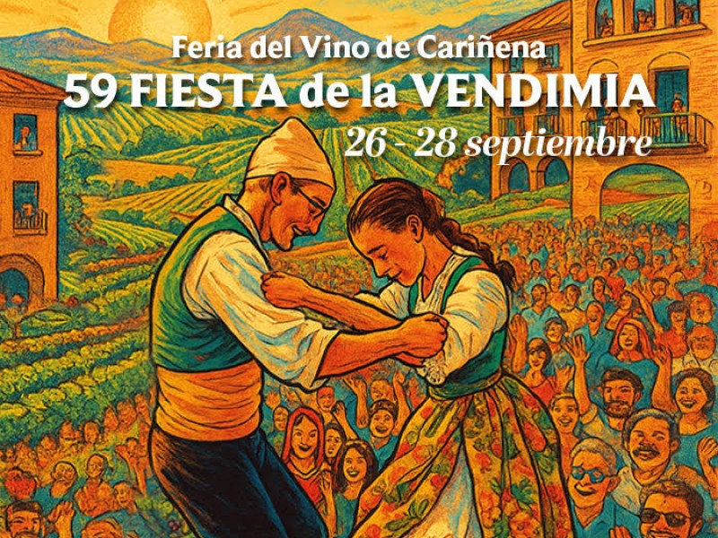 Cartel anunciador de la Fiesta de la Vendimia 2025.