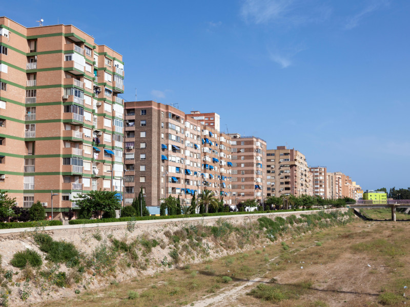 Varios edificios de Cartagena, en Murcia