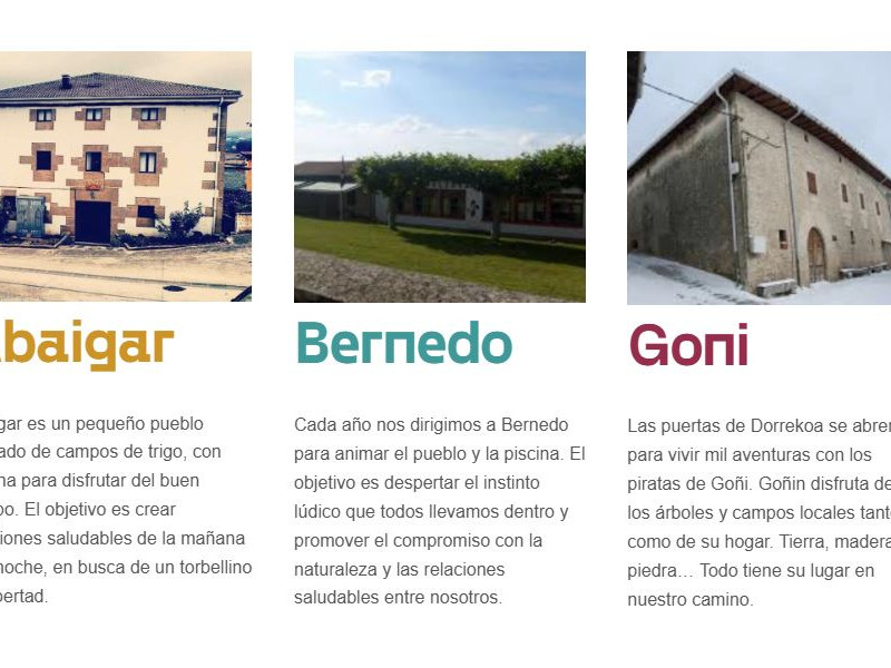 Las tres colonias que ofrece la entidad privada
