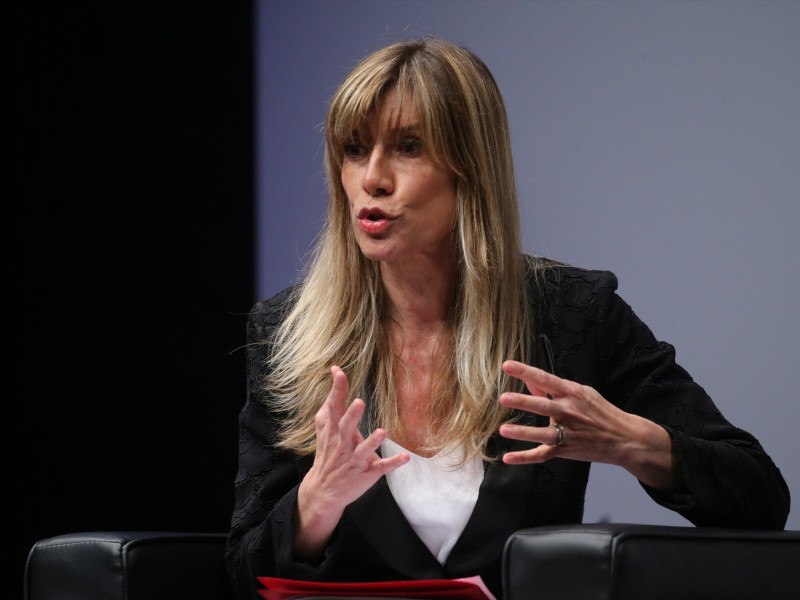 Begoña Gómez en una imagen de archivo defendiendo la Cátedra Extraordinaria de Transformación Social de la Universidad Complutense de Madrid
