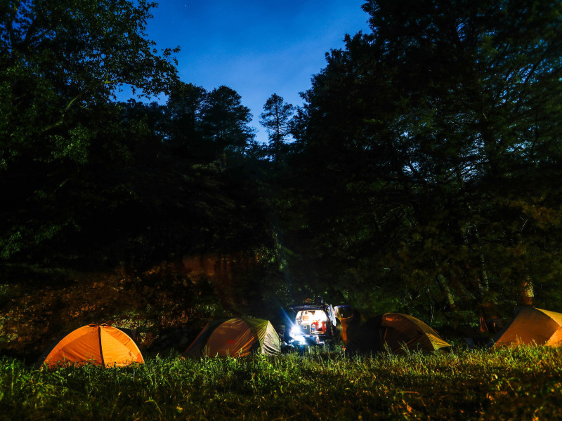 Campamento de verano. Imagen recurso