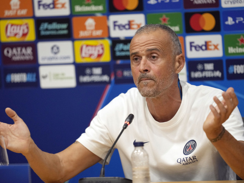 Luis Enrique en rueda de prensa previa al partido contra el Barcelona