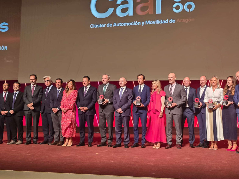 Los premiados en la Noche de la Automoción